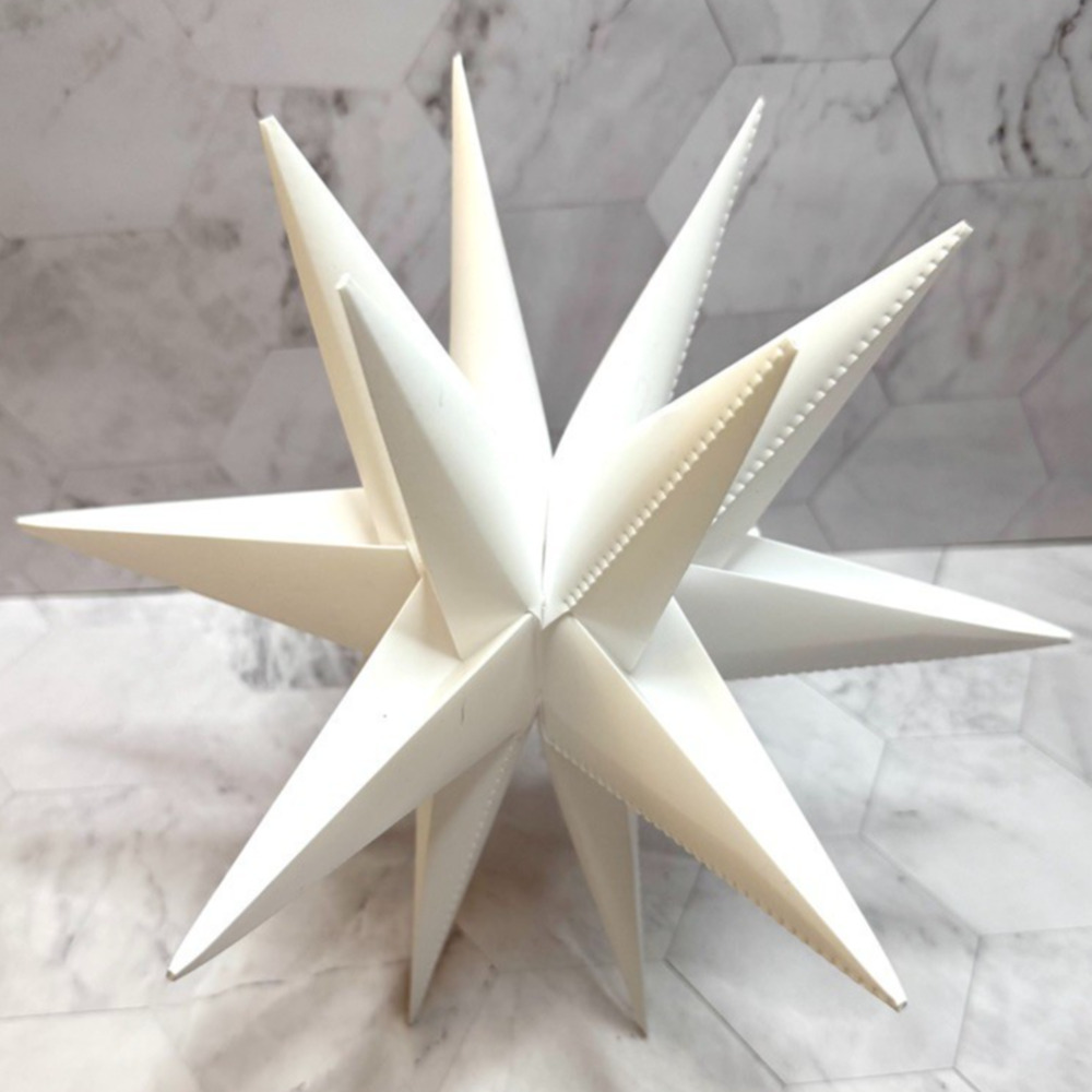 4 Moravian Star Lights 10" Holiday Decor 3D Outdoor Poly Plastic Covers Only